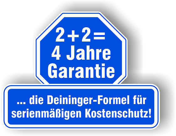 2+2 Jahre Garantie bei jedem Neuwagenkauf